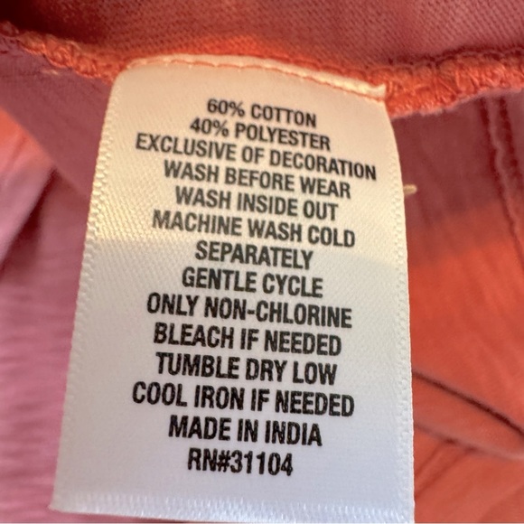 NWT Wonderly Rosy BerryTie Front Short Sleeve Medium Top - Picture 6 of 6